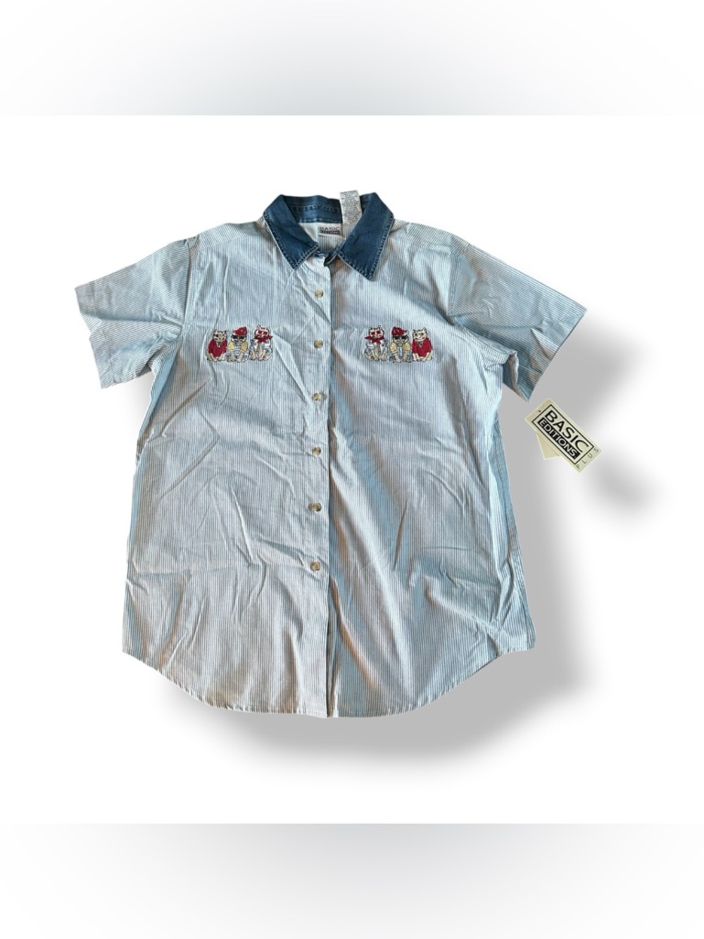 [Basic Editions] NWT Cat Shirt